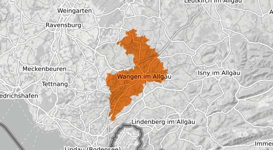 Mietspiegelkarte Wangen im Allg&auml;u